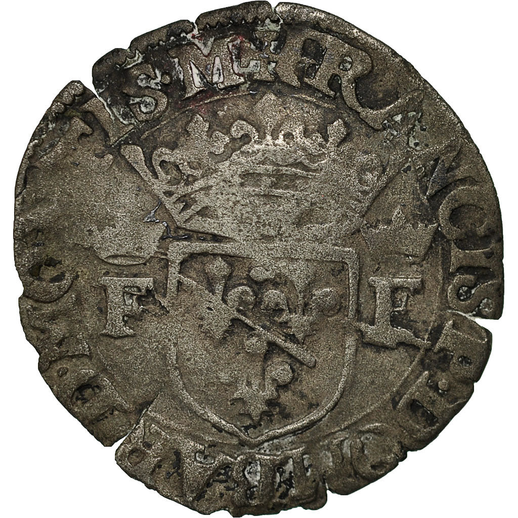 Coin, France, François II, Douzain, 1587, Trévoux, VF(30-35), Billon, Divo:68