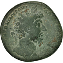 Münze, Marcus Aurelius, Sesterz, 163, Roma, S+, Kupfer, RIC:861