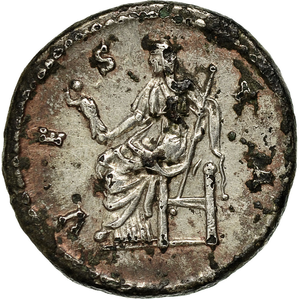 Coin, Sabina, Denarius, 133, Roma, EF(40-45), Copper Plated Silver, RIC:388