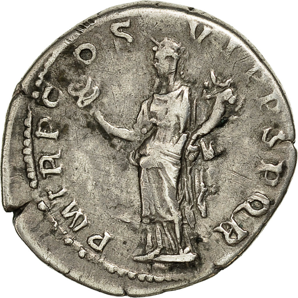 Monnaie, Trajan, Denier, 116-117, Roma, TTB+, Argent, RIC:345