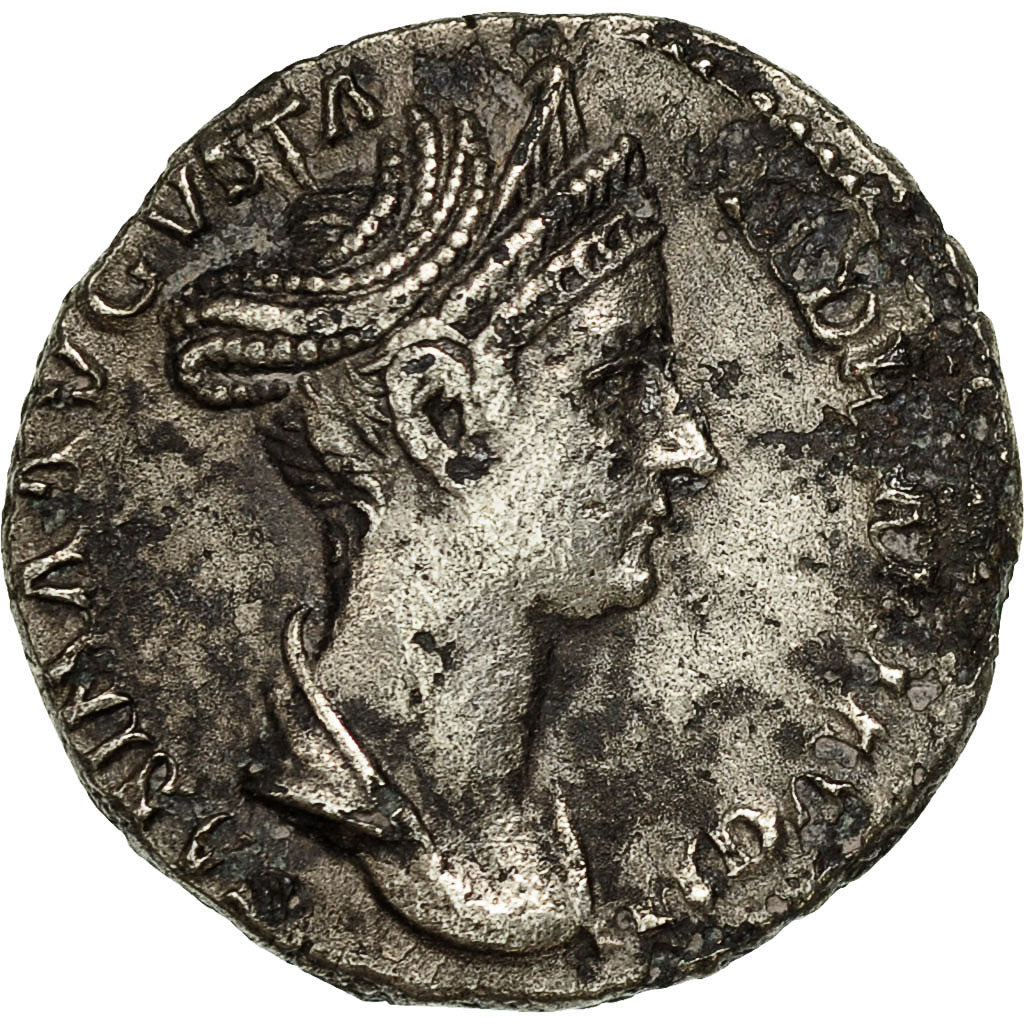 Coin, Sabina, Denarius, 128, Roma, EF(40-45), Copper Plated Silver, RIC:413a