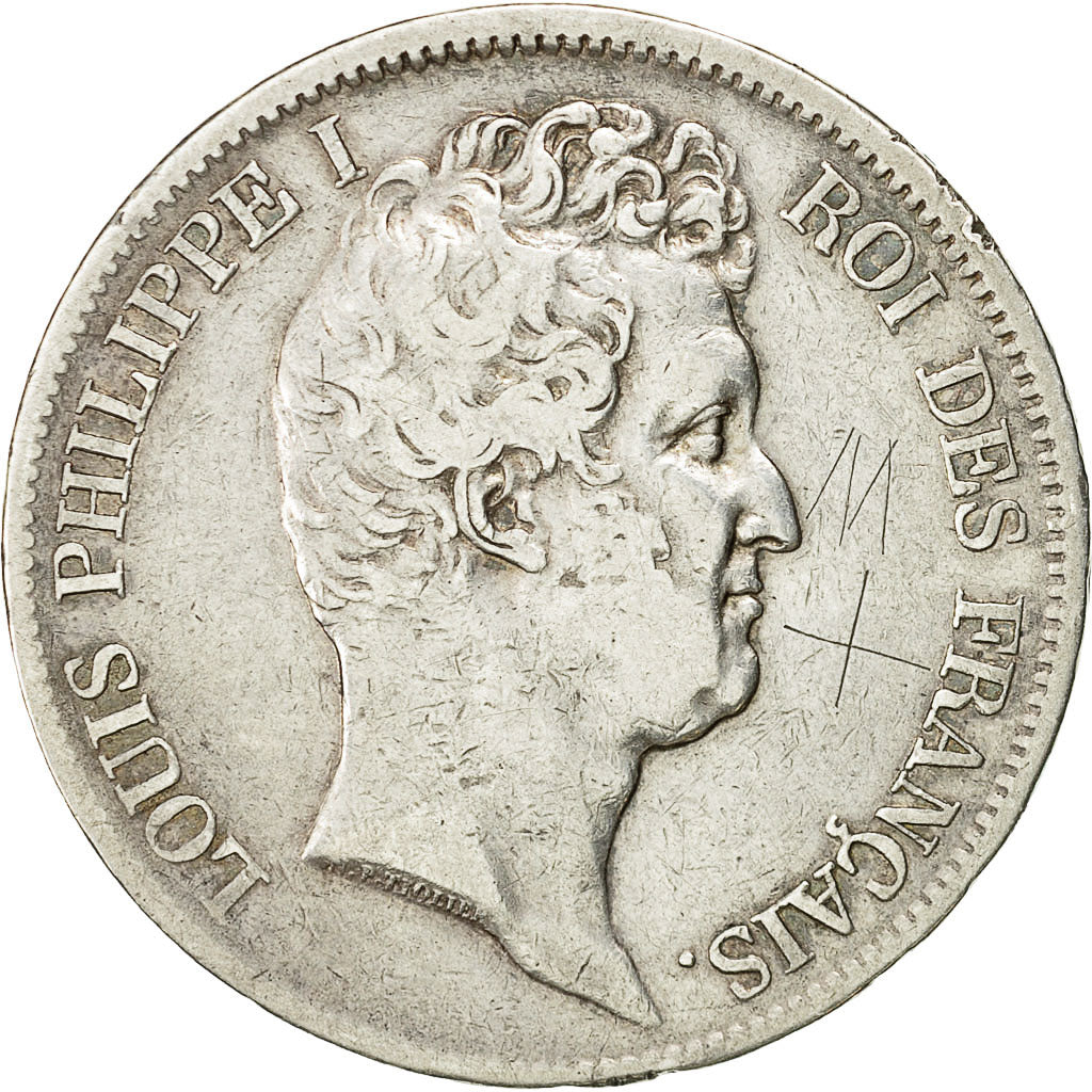 Coin, France, Louis-Philippe, 5 Francs, 1831, Lille, EF(40-45), Silver