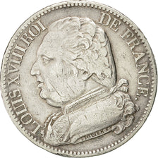 Coin, France, Louis XVIII, Louis XVIII, 5 Francs, 1814, Limoges, VF(30-35)