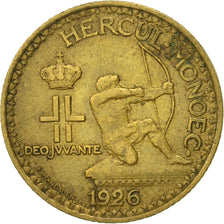 Coin, Monaco, Louis II, Franc, 1926, Poissy, EF(40-45), Aluminum-Bronze, KM:114
