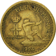 Moneta, Monaco, Louis II, 50 Centimes, 1924, Poissy, BB, Alluminio-bronzo