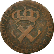 Münze, Französische Kolonien, 9 Deniers, 1722, La Rochelle, SGE, Kupfer