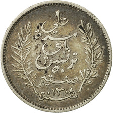 Monnaie, Tunisie, Ali Bey, 50 Centimes, 1891, Paris, TTB, Argent, Gadoury:136