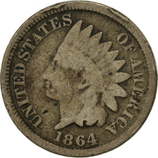 Coin, United States, Indian Head Cent, Cent, 1864, U.S. Mint, Philadelphia