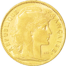 Coin, France, Marianne, 10 Francs, 1909, Paris, VF(30-35), Gold, KM:846