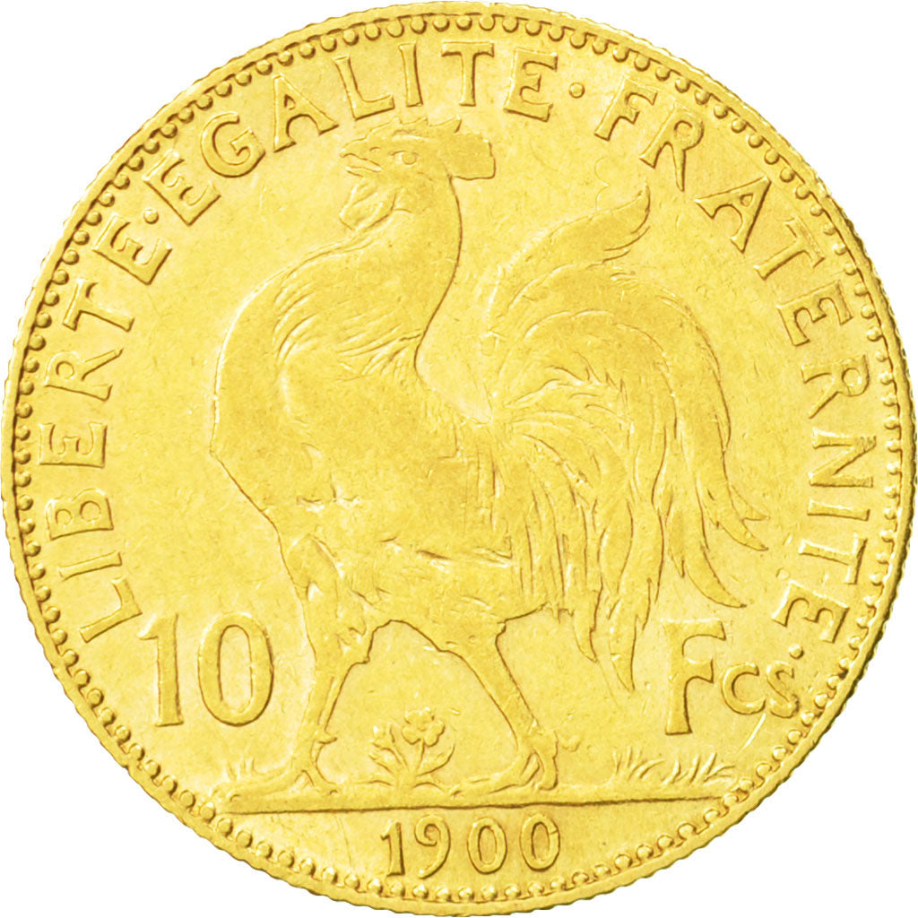 Coin, France, Marianne, 10 Francs, 1900, Paris, VF(30-35), Gold, KM:846