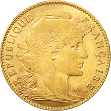 Moneta, Francia, Marianne, 10 Francs, 1911, Paris, BB, Oro, KM:846, Gadoury:1017