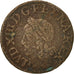 Monnaie, France, Louis XIII, Double tournois de Warin, tête à gauche, Double