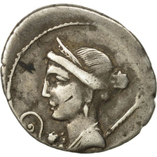 Moneda, Julius Caesar, Denarius, 46 BC, Rome, MBC, Plata, Crawford:468/2