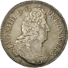 Monnaie, France, Louis XIV, Écu aux 8 L 2e type, Ecu, 1704, Lyon, TTB, Argent