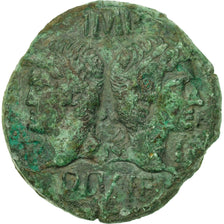 Monnaie, Auguste, Dupondius, 27-14 BC, Nîmes, TB, Bronze, RIC:155