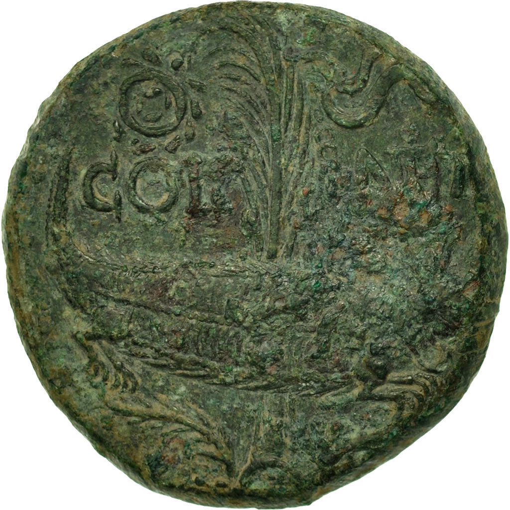 Münze, Augustus, Dupondius, 27-14 BC, Nîmes, SS, Bronze, RIC:155