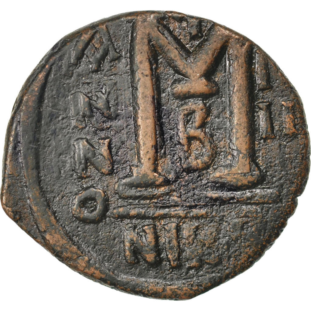 Justin II 565-578, Follis, Nicomedia, EF(40-45), Copper, 13.50