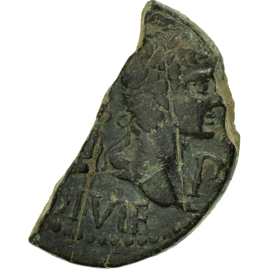 Moneta, Augustus, Half Dupondius, 27-14 BC, Nîmes, MB+, Bronzo, RIC:155