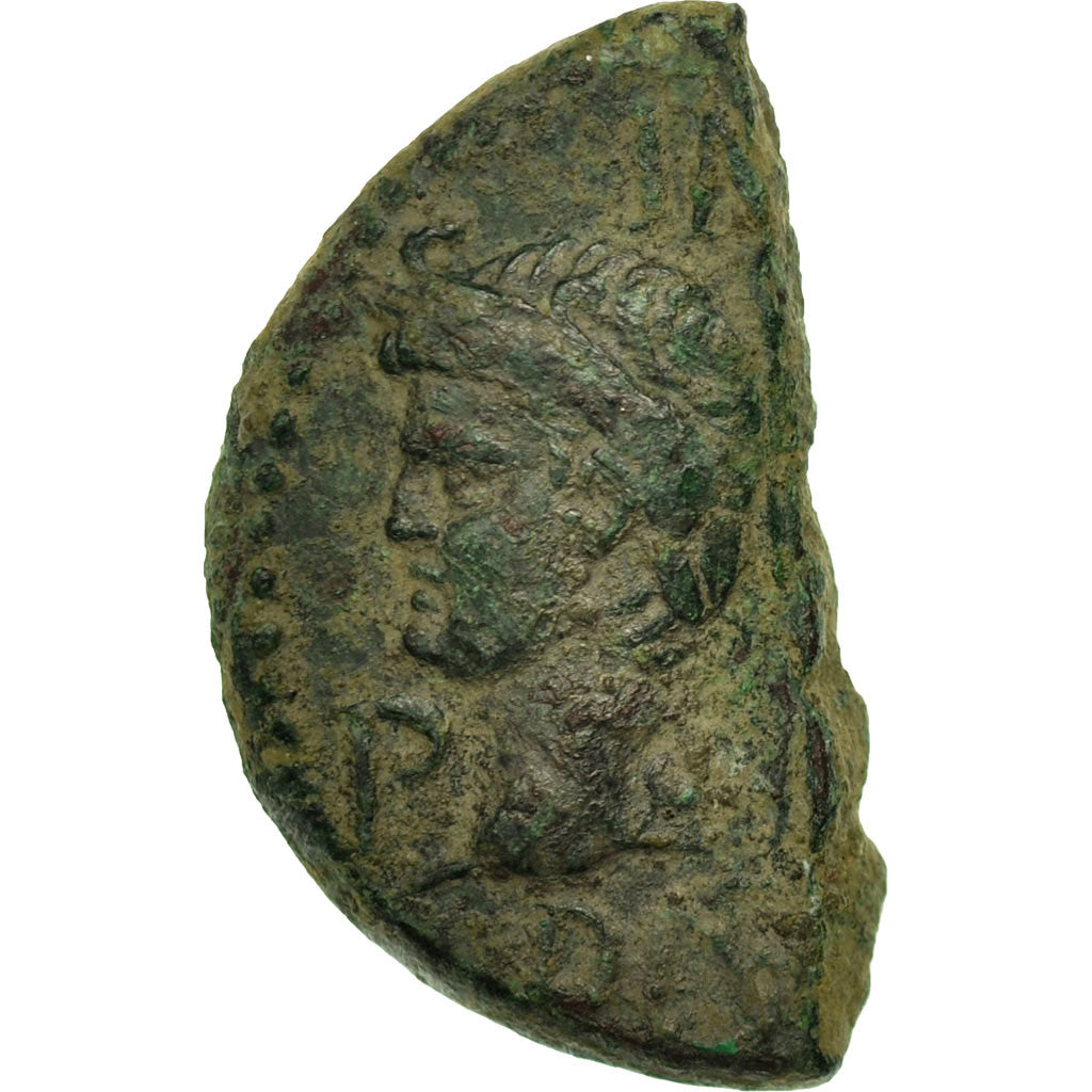 Moneda, Augustus, Half Dupondius, 27-14 BC, Nîmes, BC+, Bronce, RIC:158