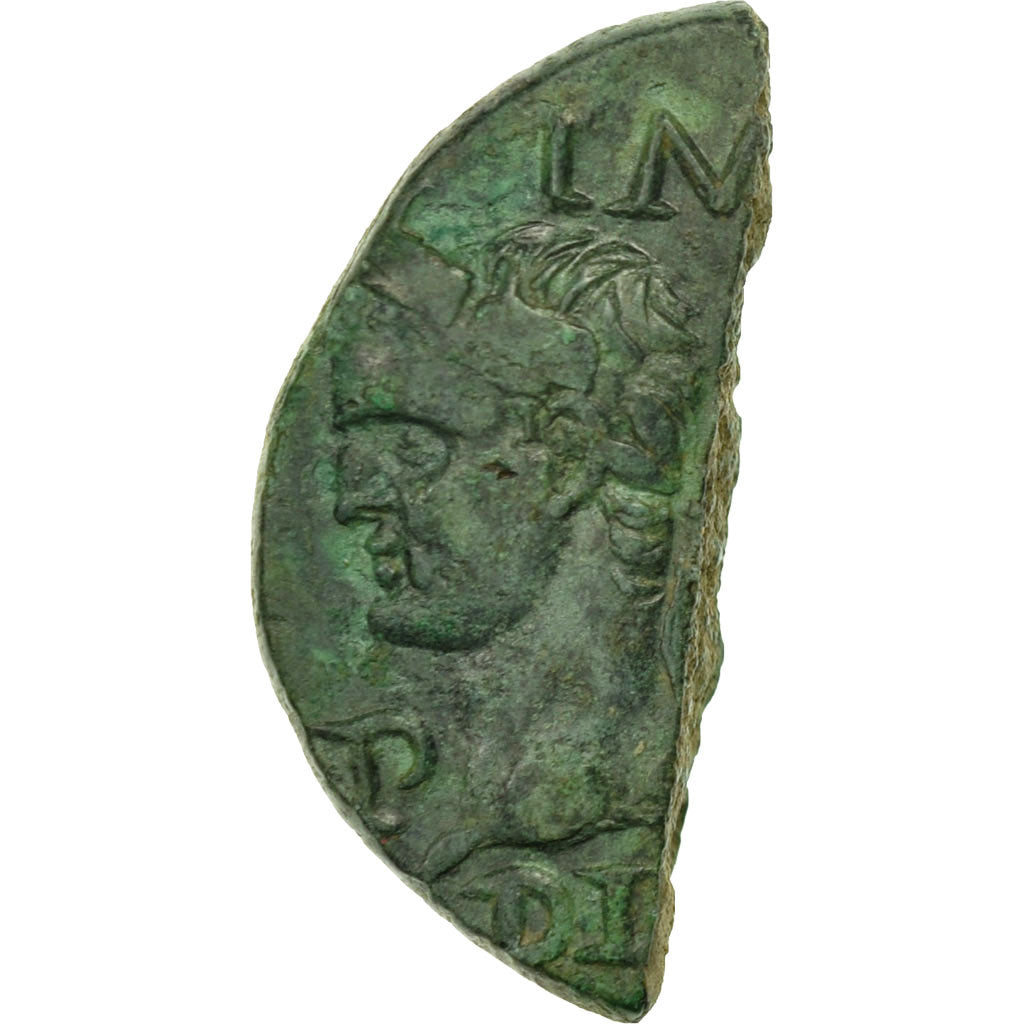 Monnaie, Auguste, Half Dupondius, 27-14 BC, Nîmes, TTB, Bronze, RIC:158