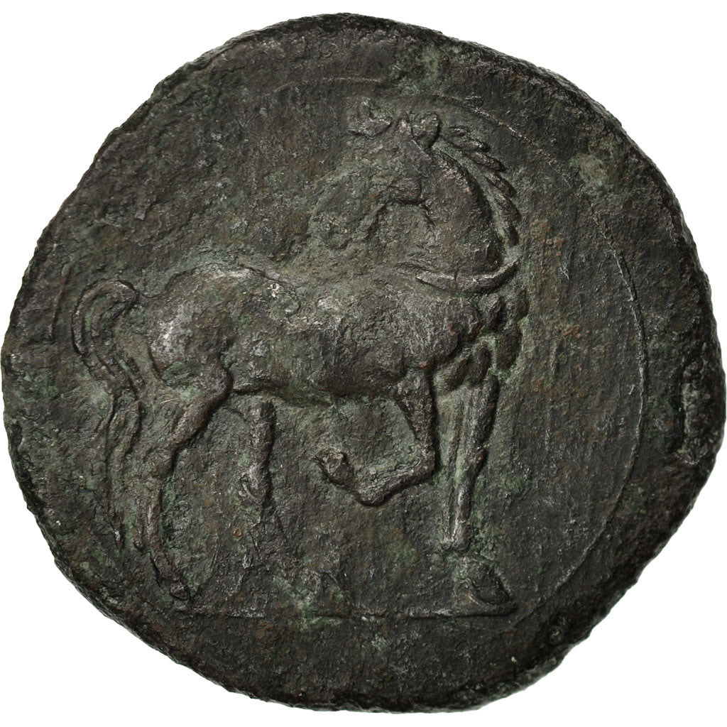 Moneda, Tanit, 1 1/2 Shekel, Carthage, MBC, Bronce, SNG Cop:391