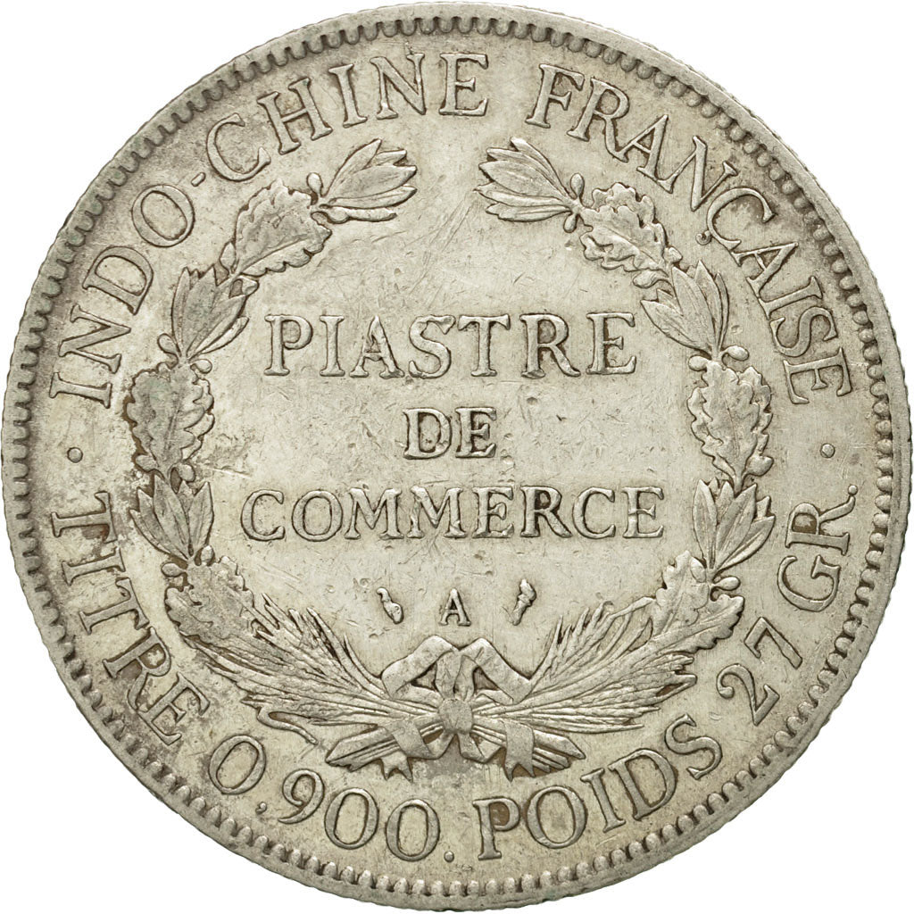 Monnaie, FRENCH INDO-CHINA, Piastre, 1909, Paris, TB+, Argent, KM:5a.1