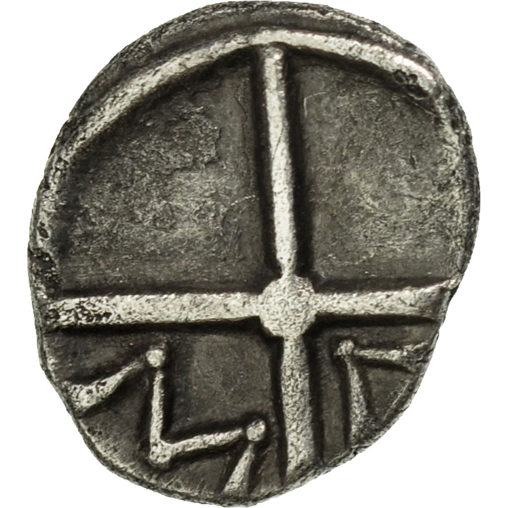 Munten, Massalia, Obol, 200-121 BC, Marseille, ZF, Zilver, SNG Cop:723-8