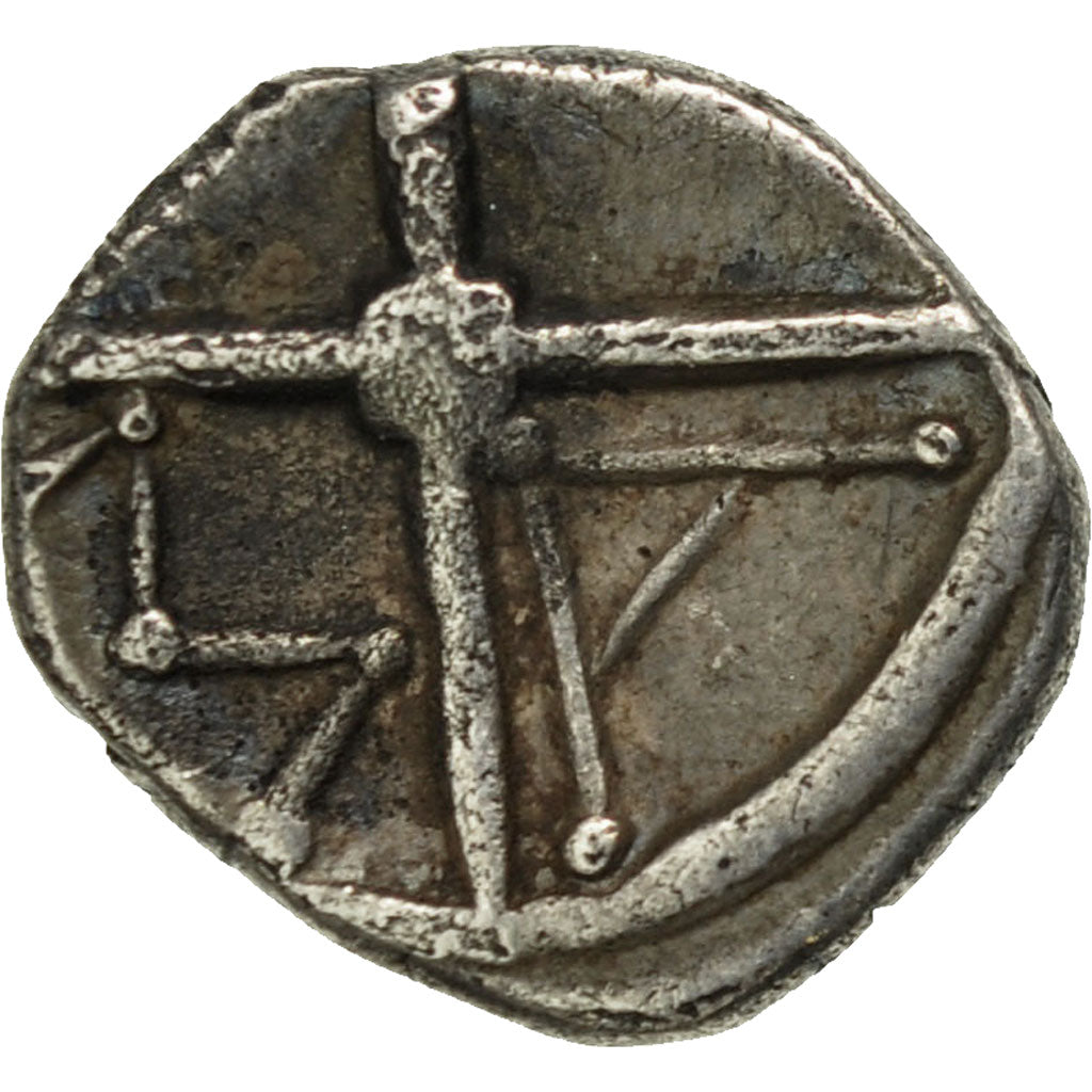 Munten, Massalia, Obol, 200-121 BC, Marseille, FR+, Zilver, SNG Cop:723-8