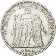 Moneta, Francia, Hercule, 5 Francs, 1873, Paris, BB+, Argento, KM:820.1