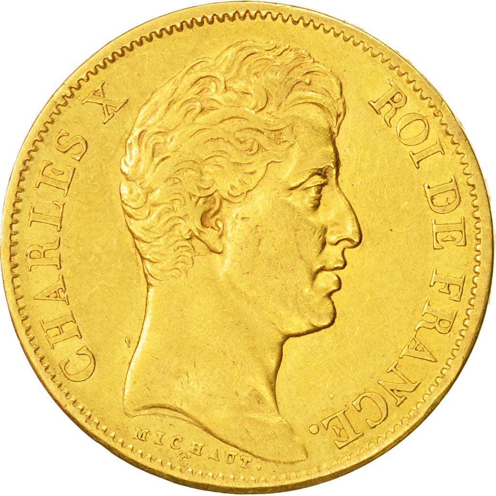 Monnaie, France, Charles X, 40 Francs, 1828, Paris, TTB, Or, Gadoury:1105