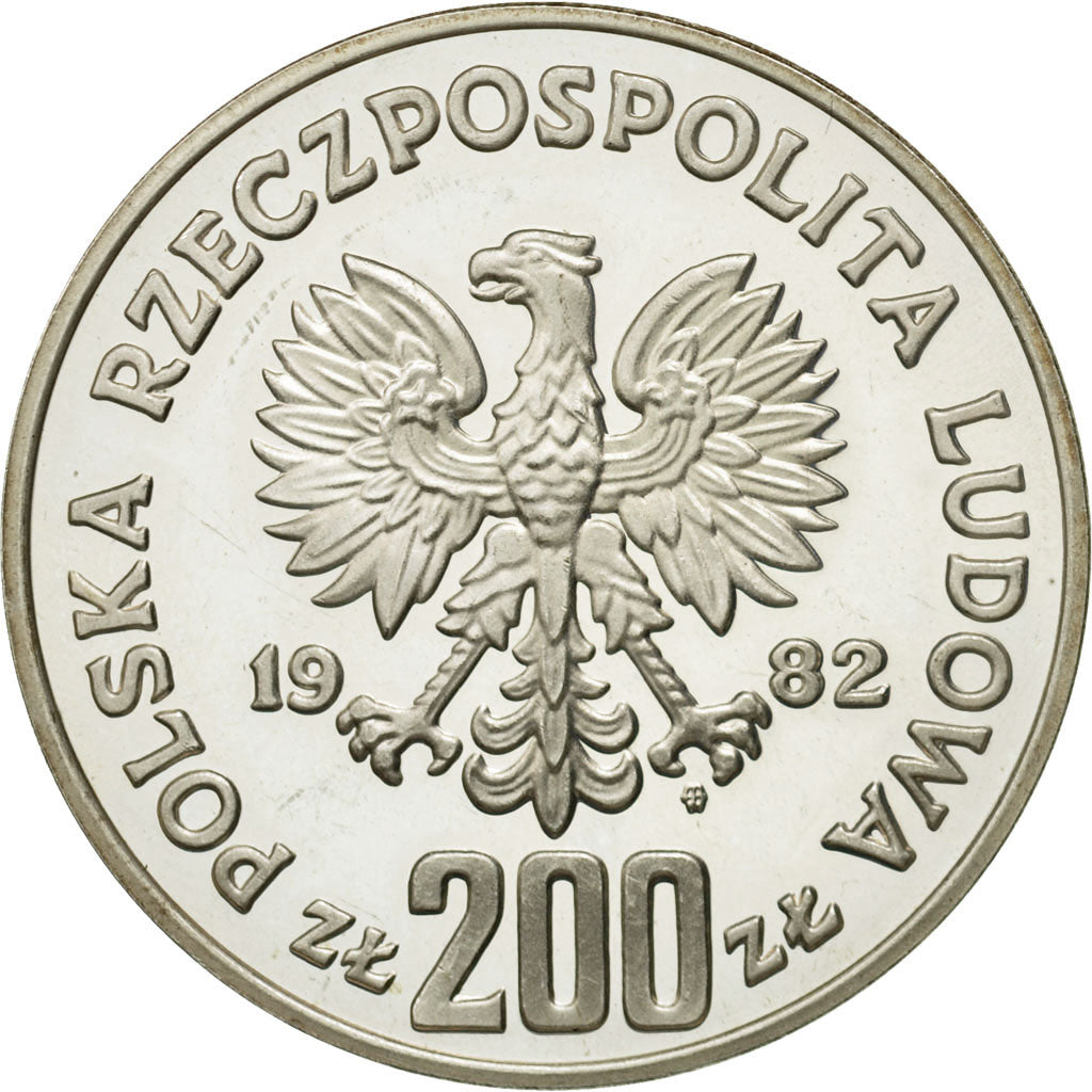 Monnaie, Pologne, 200 Zlotych, 1982, Warsaw, SPL, Nickel, KM:Pr475