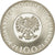 Moneda, Polonia, 100 Zlotych, 1974, Warsaw, FDC, Plata, KM:68