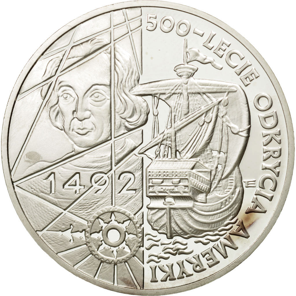 Coin, Poland, 200000 Zlotych, 1992, Warsaw, MS(65-70), Silver, KM:230