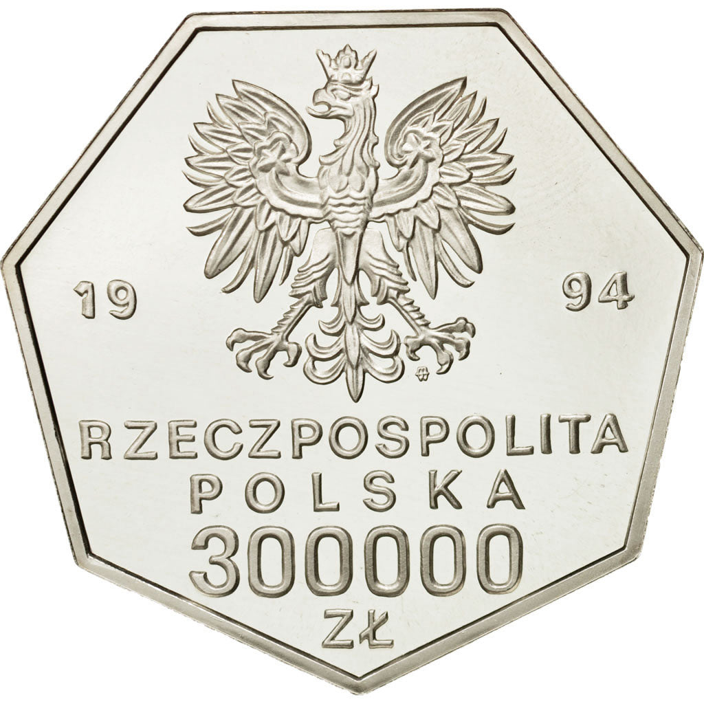 Münze, Polen, 300000 Zlotych, 1994, Warsaw, UNZ, Silber, KM:264
