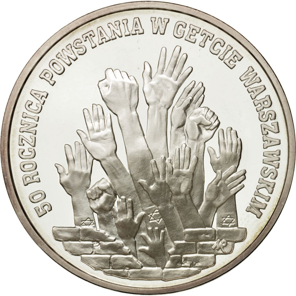 Coin, Poland, 300000 Zlotych, 1993, Warsaw, MS(63), Silver, KM:245