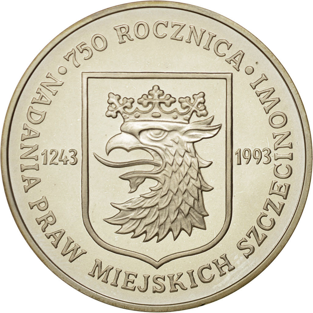 Moneta, Polonia, 200000 Zlotych, 1993, Warsaw, SPL, Argento, KM:255