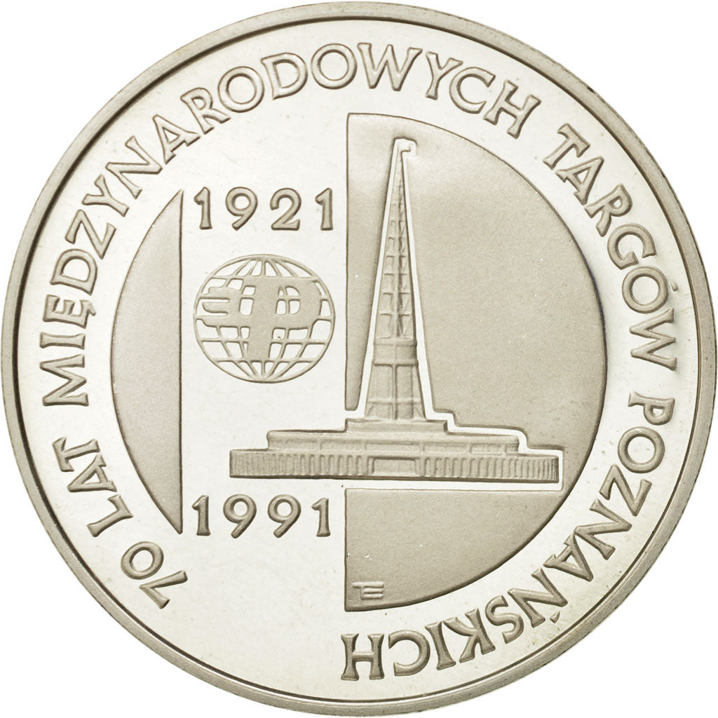 Coin, Poland, 200000 Zlotych, 1991, Warsaw, MS(63), Silver, KM:242