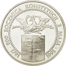 Coin, Poland, 200000 Zlotych, 1991, Warsaw, MS(63), Silver, KM:218