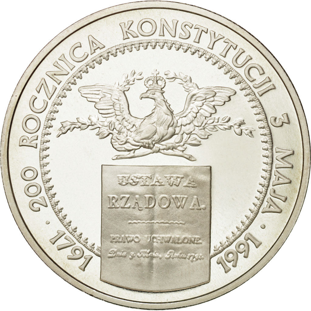 Monnaie, Pologne, 200000 Zlotych, 1991, Warsaw, SPL, Argent, KM:218