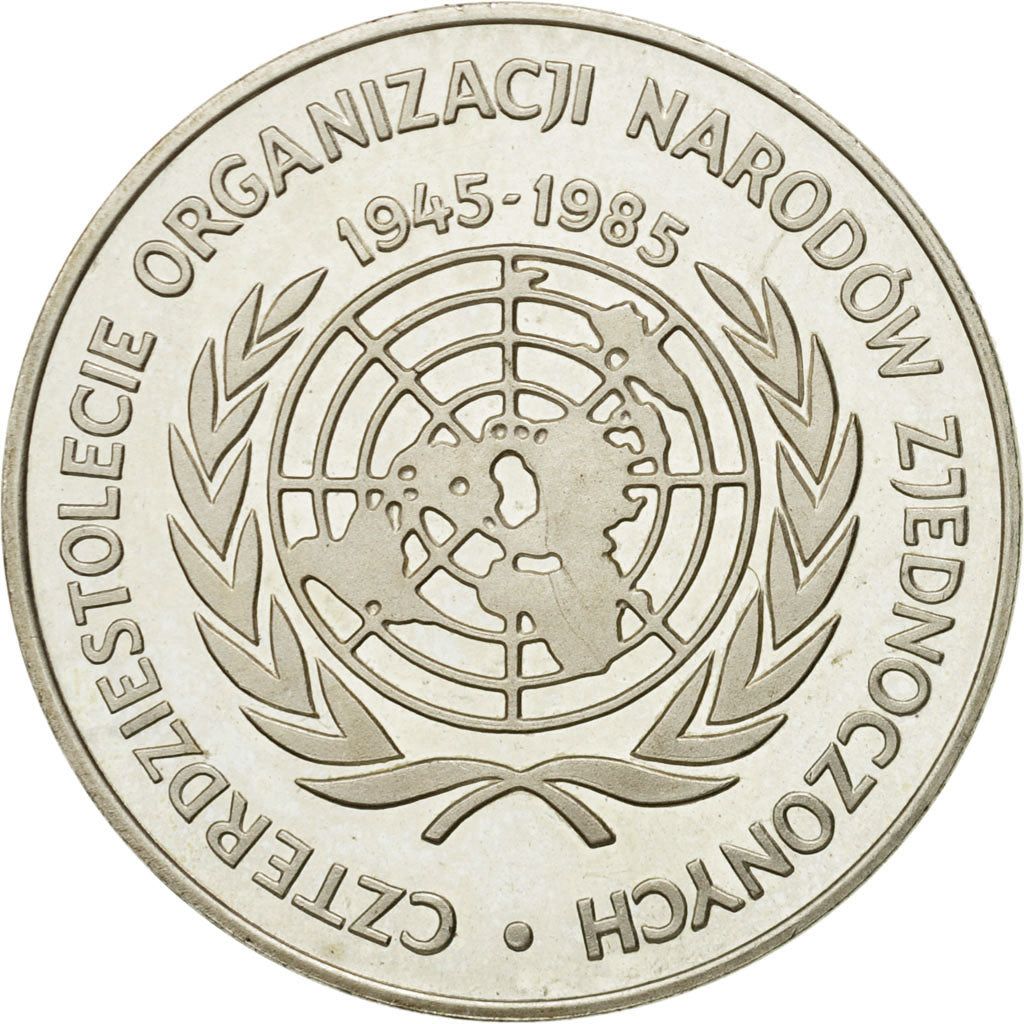Coin, Poland, 500 Zlotych, 1985, Warsaw, MS(63), Silver, KM:158