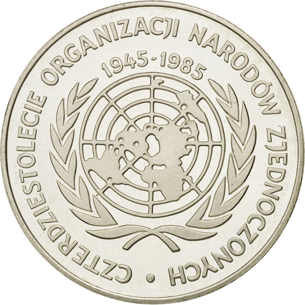 Moneta, Polonia, 500 Zlotych, 1985, Warsaw, SPL, Argento, KM:158