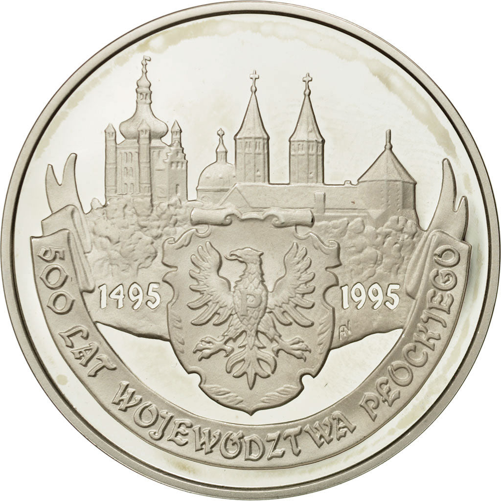 Moneda, Polonia, 20 Zlotych, 1995, Warsaw, SC, Plata, KM:288