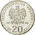 Moneda, Polonia, 20 Zlotych, 1995, Warsaw, SC, Plata, KM:288