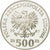Moneda, Polonia, 500 Zlotych, 1987, Warsaw, SC, Plata, KM:172
