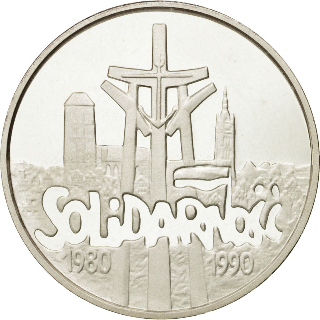 Monnaie, Pologne, 100000 Zlotych, 1990, Warsaw, FDC, Argent, KM:196.1