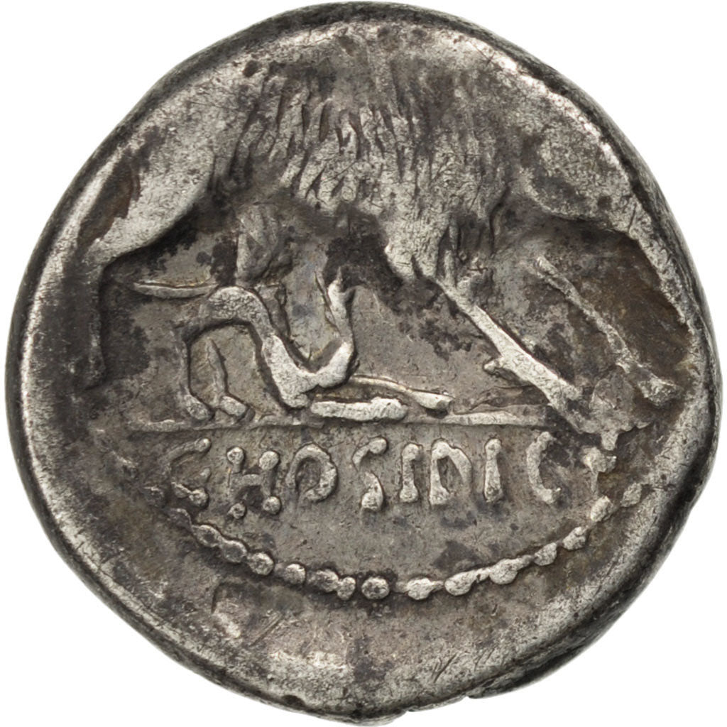 Hosidia, Denarius, AU(50-53), Silver, 3.60