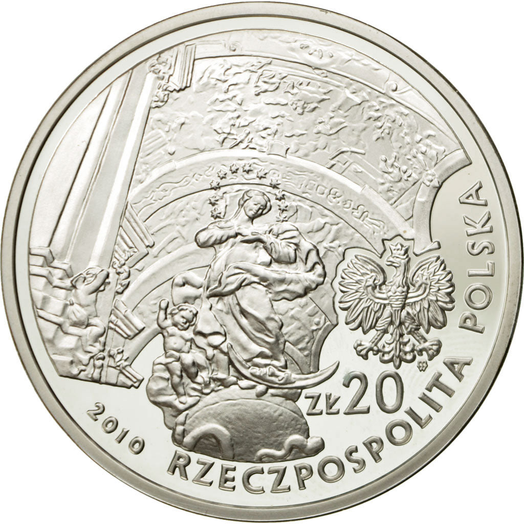 Moneta, Polonia, 20 Zlotych, 2010, Warsaw, FDC, Argento