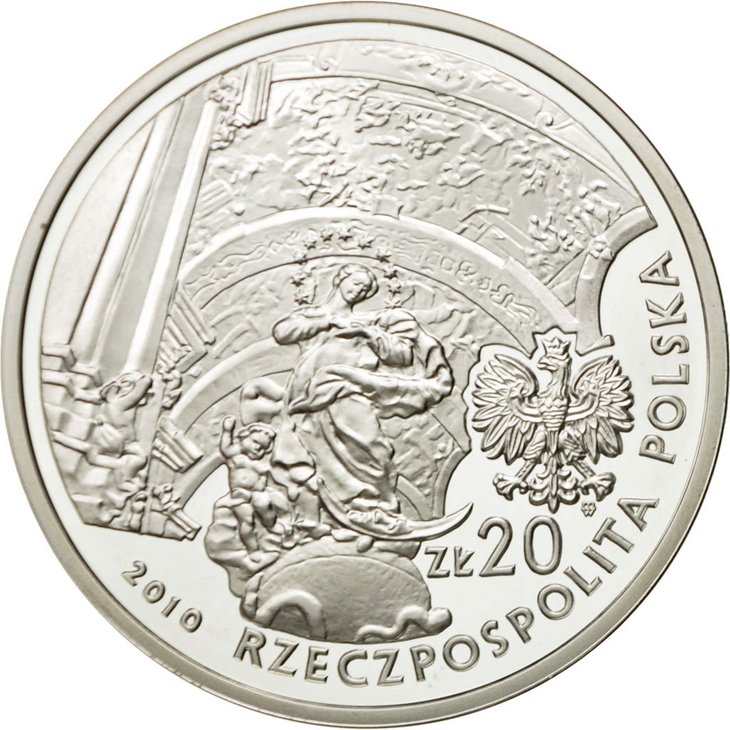 Coin, Poland, 20 Zlotych, 2010, Warsaw, MS(65-70), Silver