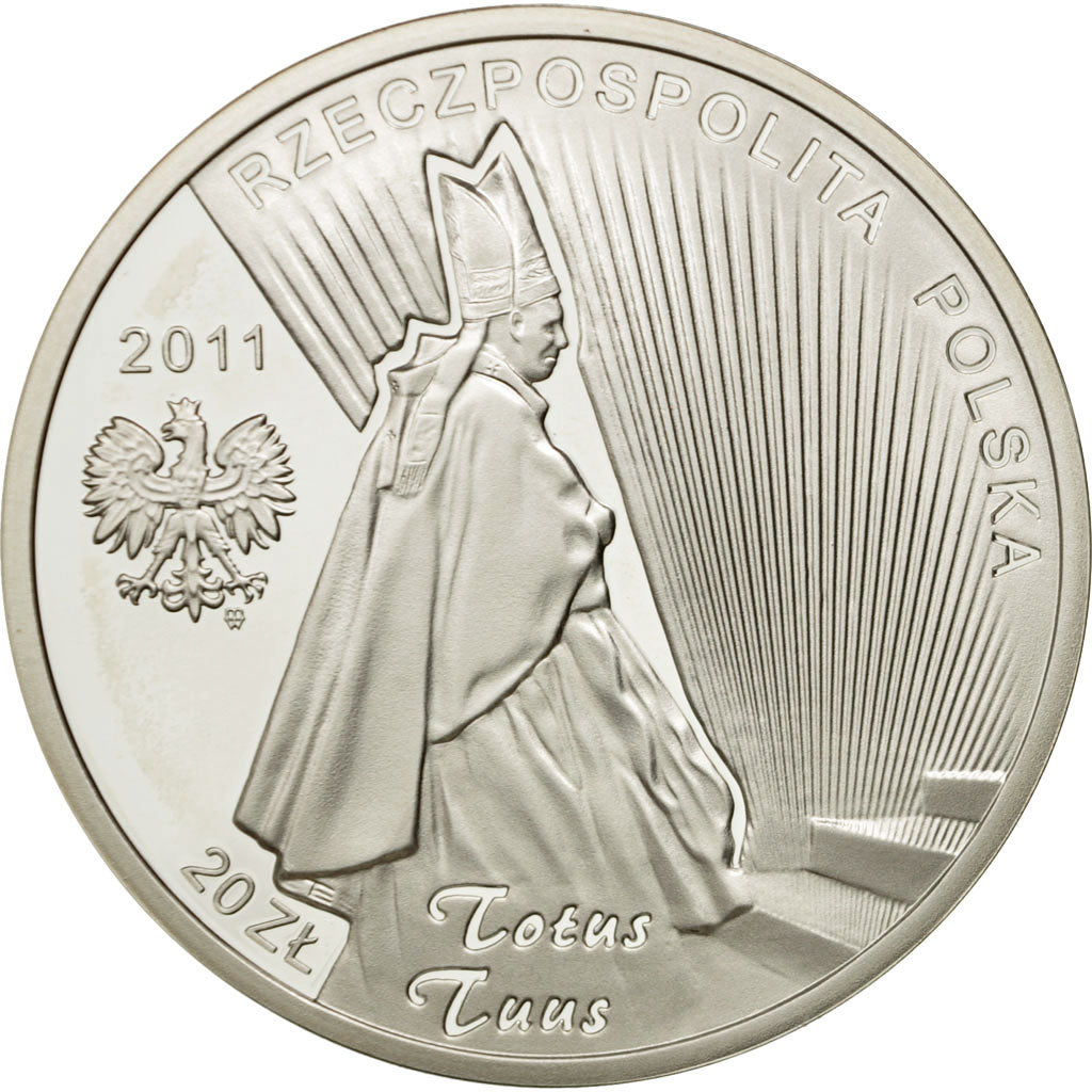 Coin, Poland, 20 Zlotych, 2011, Warsaw, MS(65-70), Silver, KM:773