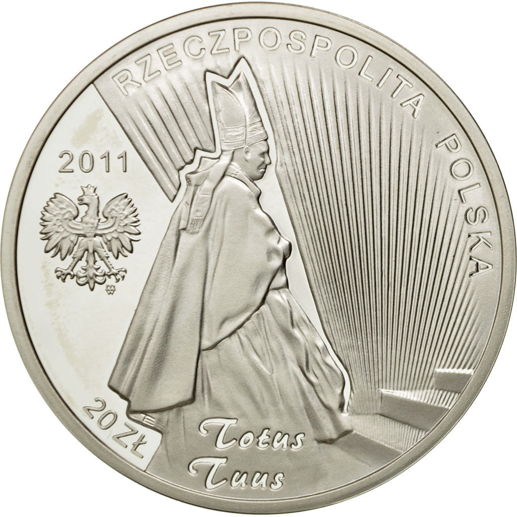 Coin, Poland, 20 Zlotych, 2011, Warsaw, MS(65-70), Silver, KM:773